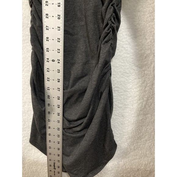 LAMade Womens Shirt Dress Size Large L Sleeveless Grey Racertop - Picture 6 of 7